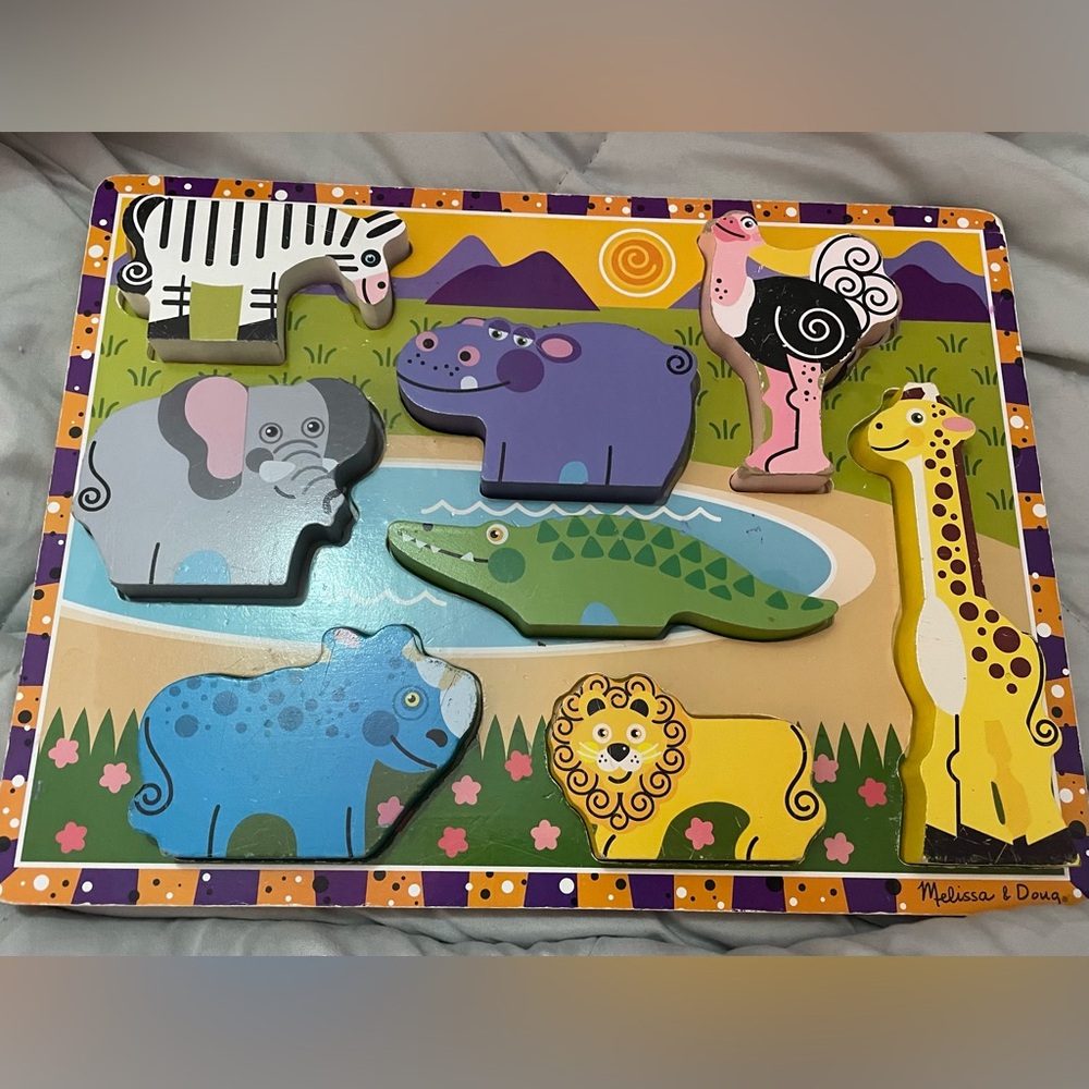 Melissa & Doug Puzzle set and building toys!